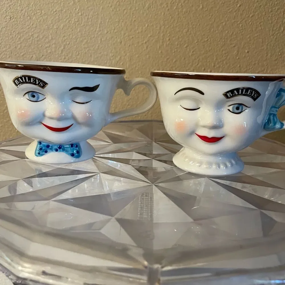 Baileys Irish Cream Him and Her Tea Cups